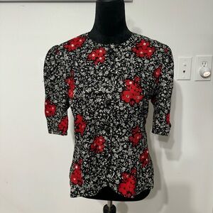 VTG Teri Jon women’s floral button down